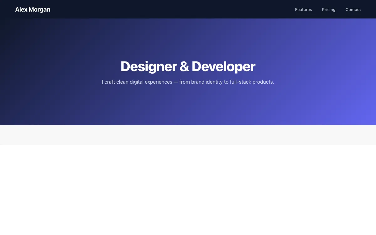 Portfolio Minimal