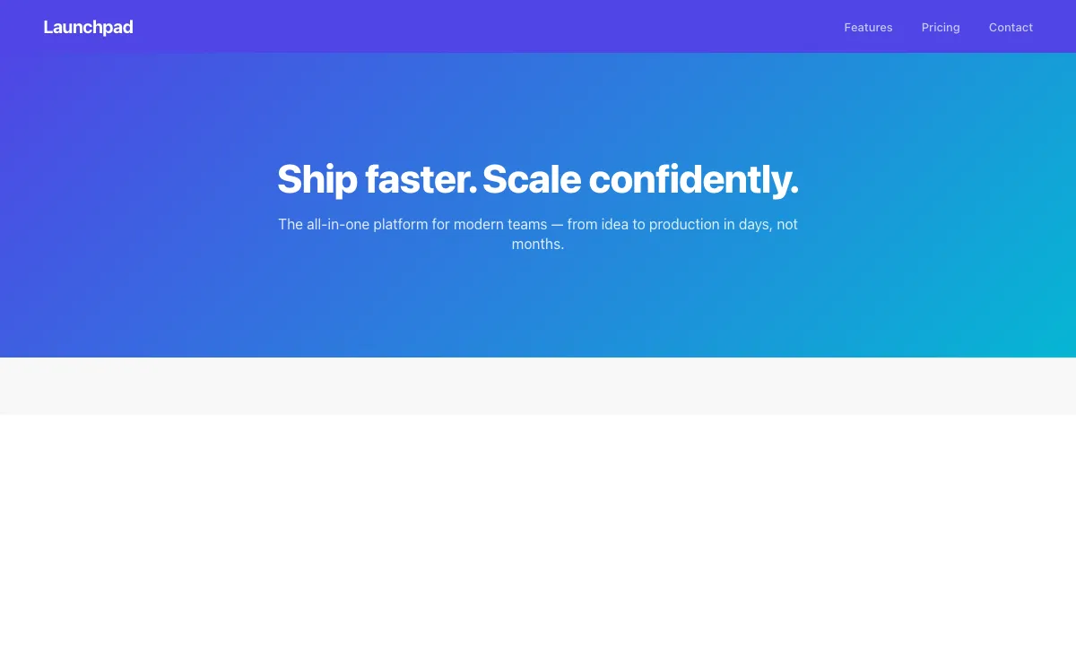 SaaS Landing